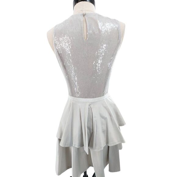 Armani Exchange Women Dove Gray Cocktail Mini Dress Size 4 - Picture 1 of 16